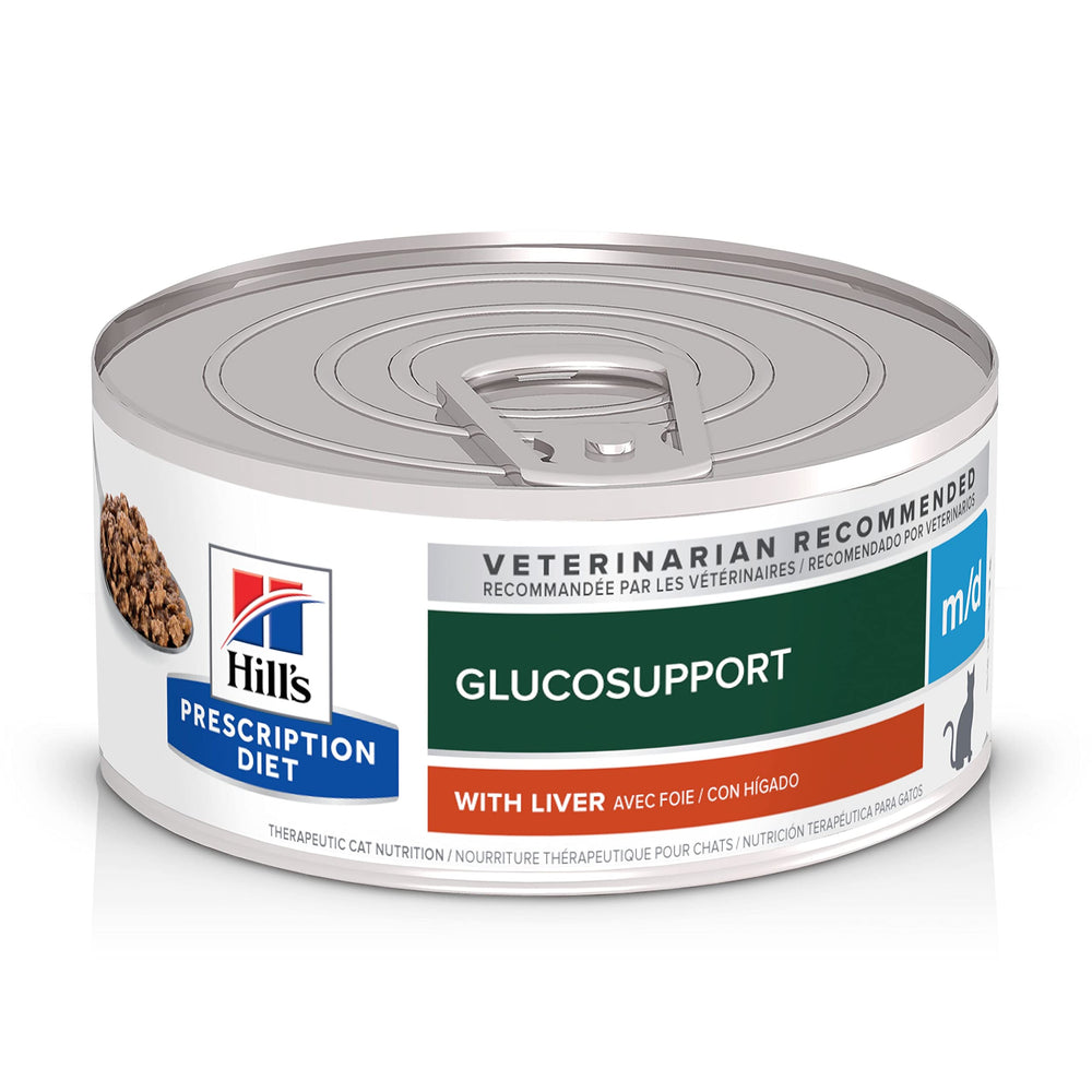 HILL'S PRESCRIPTION DIET canette m/d GlucoSupport vue avant bénéfice gestion poids
