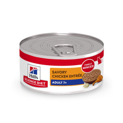 Hill's Science Diet face de la boite montrant le parfum poulet et qualité