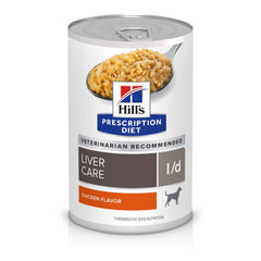 Hill's Prescription Diet l/d boîte face, avalisée vétérinaire pour soutien hépatique