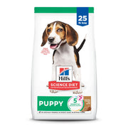 Hill's emballage avant montrant la recette pour chiots et bénéfice nutritionnel