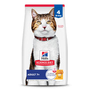 Hill's Science Diet emballage avant montrant nutrition adaptée chats âgés