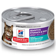 Hill's Science Diet boîte avant montrant formulation sans céréales et bénéfice digestif