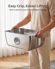 HINTON grand chien buvant confortablement démontrant ergonomie utilisateur