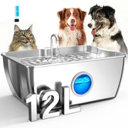 HINTON fontaine inox vue avant montrant capacité 12L et design durable