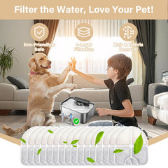 HOETEK gros plan sur couches du filtre montrant charbon actif et tissu non tissé, optimise filtration