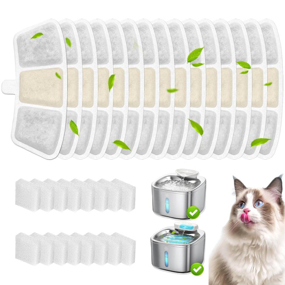 HOETEK packaging avec 16 filtres et 16 éponges montrant quantité pratique
