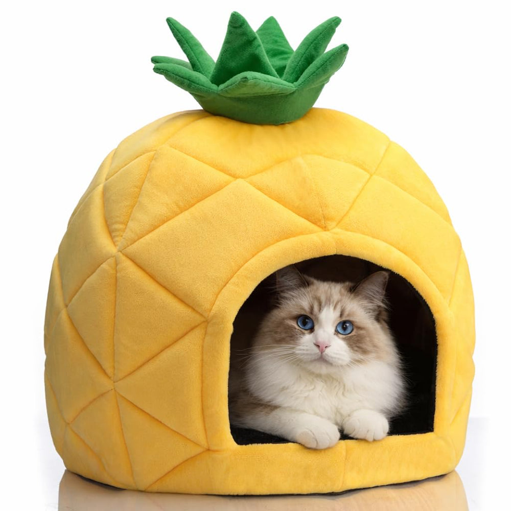 Hollypet lit ananas face avant ajout décor tropical et confort