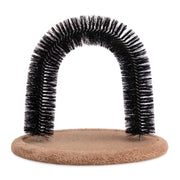 Hollypet arche face avant montrant la brosse et la base stable pour réduire les poils