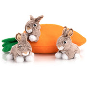 Hollypet lapin face avant montrant design et ouverture, stimule jeu