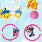 Homedy Crafts vue avant du kit montrant anneaux et miroir, ajoute stimulation visuelle