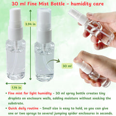 Homedy Crafts brumisateur 30 ml en main pour humidification précise