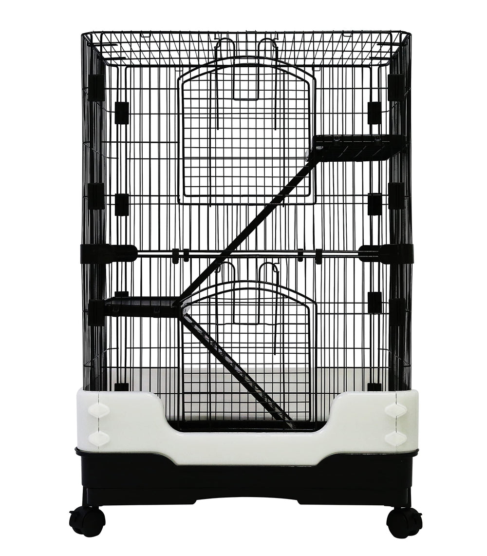 Homey Pet vue avant de la cage montrant accès facile et sécurité