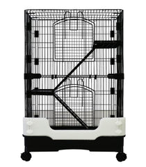 Homey Pet vue avant de la cage montrant accès facile et sécurité