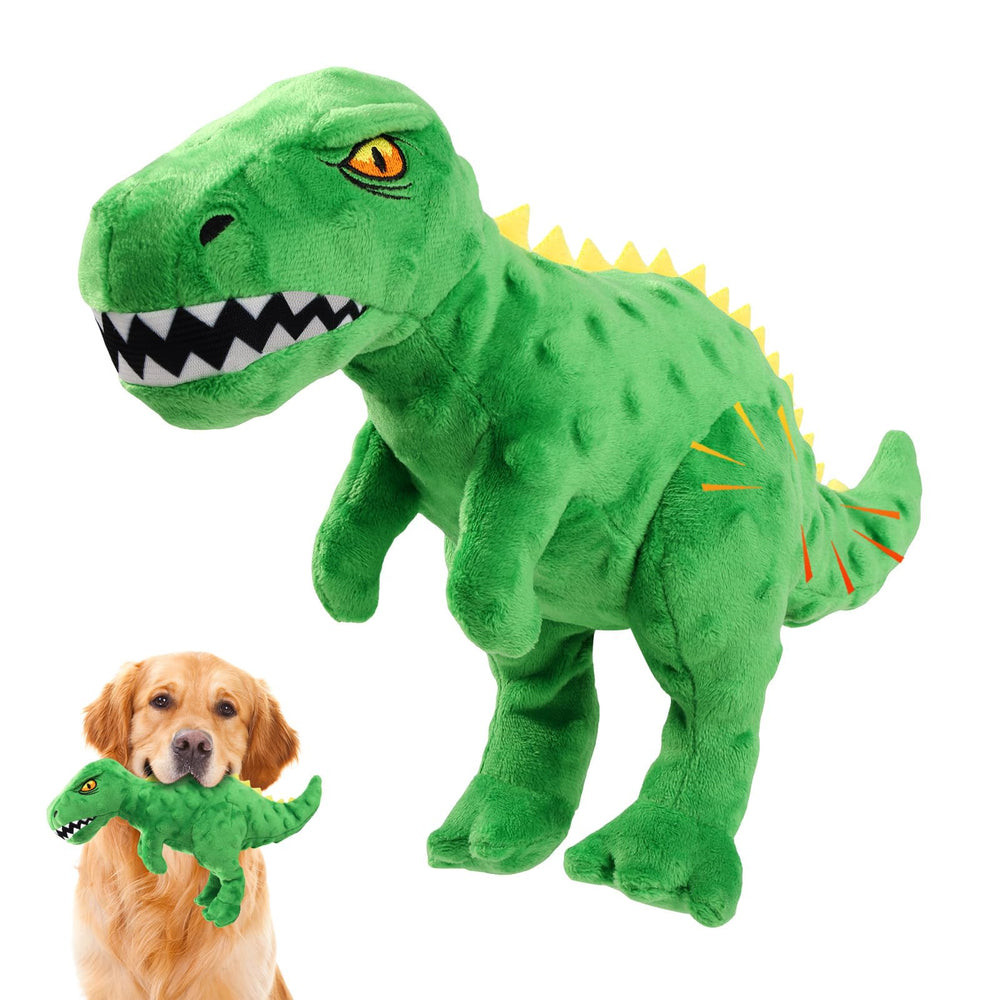 Homounter dinosaure de face montrant le design et attrait du jouet