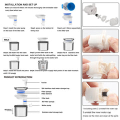 Homtyler gros plan acier inoxydable 304 surface hygiénique et résistante
