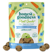 Honest to Goodness paquet avant montrant la recette myrtille et carotte bénéfice clarté ingrédients