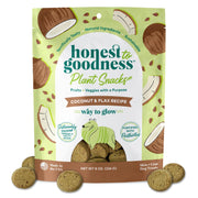 Honest to Goodness paquet frontal montrant l’étiquette claire et ingrédients reconnus