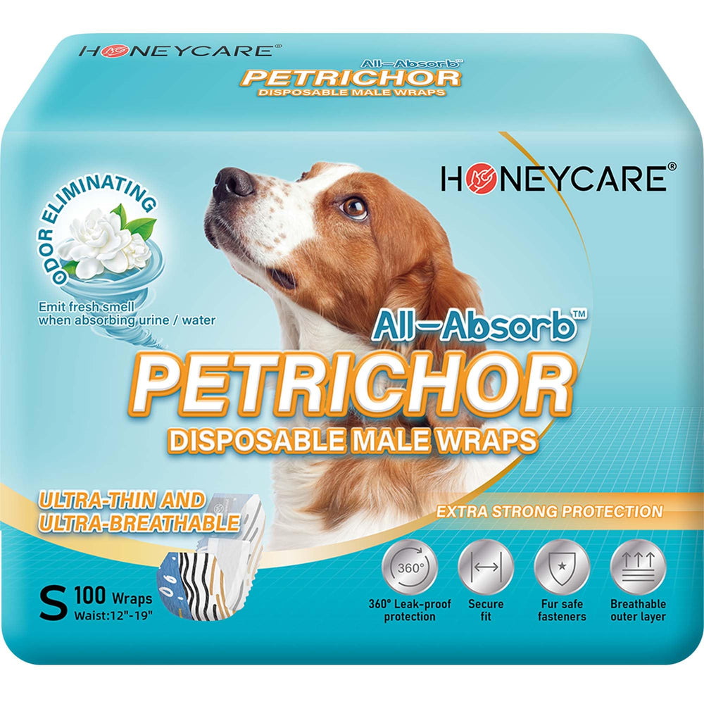 HONEY CARE emballage avant montrant 100 couches, praticité de rangement