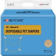 HONEY CARE emballage avant montrant 30 couches pour confort et praticité