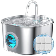 HOOISE fontaine face avant en inox, design hygiénique et durable