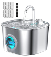 HOOISE fontaine face avant montrant design inox et robustesse