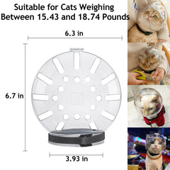 Hoqqf casque détail de la résine alimentaire sans odeur pour confort du chat