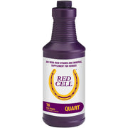 Horse Health Red Cell bouteille face montrant l'emballage et la praticité