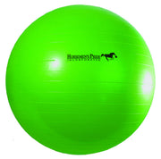 Horsemen's Pride Mega Ball 40" vue avant, montre la taille et la couleur verte pour jeu sûr