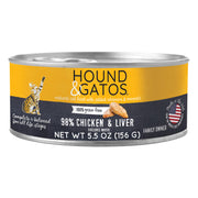 HOUND & GATOS boîte face montrant l'étiquette et la garantie qualité
