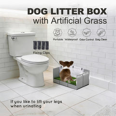 hq4us 4legs gros plan sur la texture du gazon synthétique absorbant pour propreté