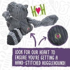 HuggleHounds Dillie Duck profil illustrant la forme résistante et moelleuse