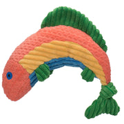 HuggleHounds vue avant du Rainbow Trout montrant le design attrayant et amusant
