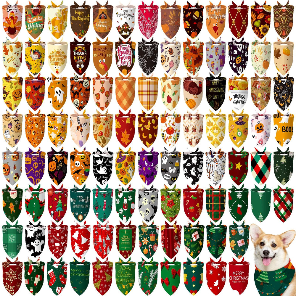 Huhumy emballage avant montrant lot de 100 bandanas festifs offrant variété
