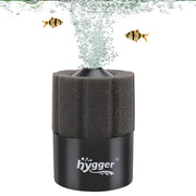 hygger vue avant du filtre en boîte montrant le produit et ses avantages pratiques