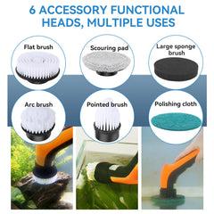 hygger brosse pointue détail des poils pour atteindre crevasses et décors efficacement