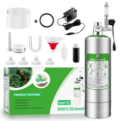Hygger CO2 bouteille acier inoxydable 2L robuste pour sécurité