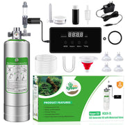 Hygger CO2 bouteille 2L en acier inoxydable robuste pour usage continu