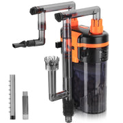 hygger face avant du filtre suspendu montrant gain de place