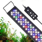 hygger vue avant de la rampe LED montrant l’éclairage uniforme