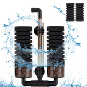 hygger vue avant du filtre éponge montrant design compact et filtration fiable