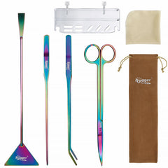 hygger kit face extérieur montrant tous les outils et rangement pratique