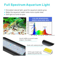 hygger supports extensibles montés sur aquarium, ajustement sûr et universel