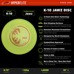 Hyperflite K-10 Jawz gros plan texture pour meilleure prise en bouche