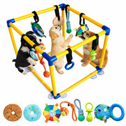 hzpdbt vue avant du gym monté, stabilité et jeu sûr pour chiot