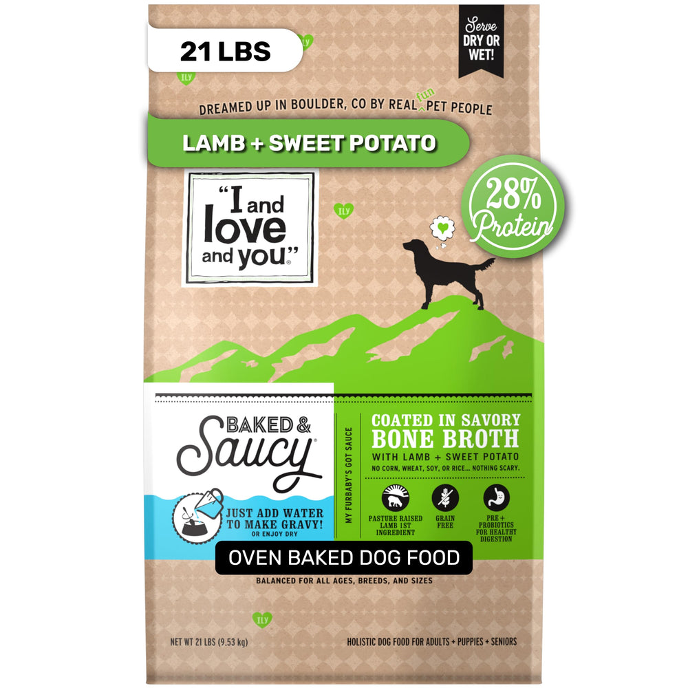 I AND LOVE AND YOU emballage avant 21 lb montrant la marque et bénéfice appétence