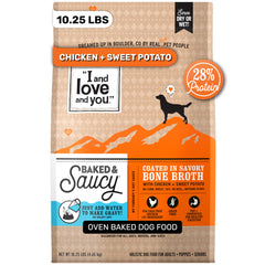 I AND LOVE AND YOU sac avant montrant la recette, confiance nutritionnelle