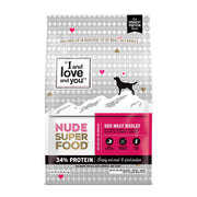 I AND LOVE AND YOU sac devant montrant recettes bœuf et bison et avantage protéines