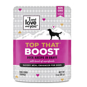 I and love and you sachet face avant montrant le canard et l’appétence