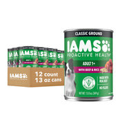IAMS boîte face avant montrant le produit et l’étiquette, praticité