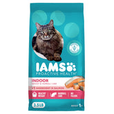 IAMS emballage avant montrant saumon et bénéfice nutritionnel